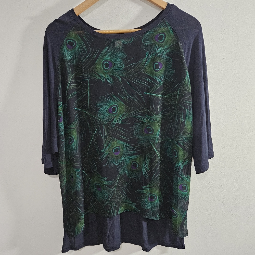 Michael Kors Top Feather Print Women's Top